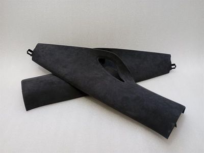 PORSCHE 911 991 C POST COVER SET 9P1867288B GT3 GT3RS CLUBSPORT PILLAR ALCANTARA