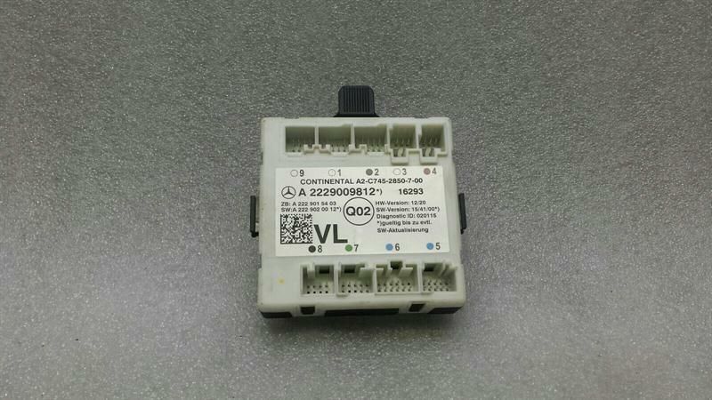 Mercedes C63 AMG W205 left door module A2229009812 door control unit left
