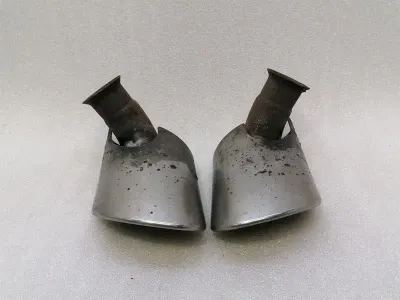 Porsche 911 996 exhaust silencer tips 99611105302 tailpipe exhaust
