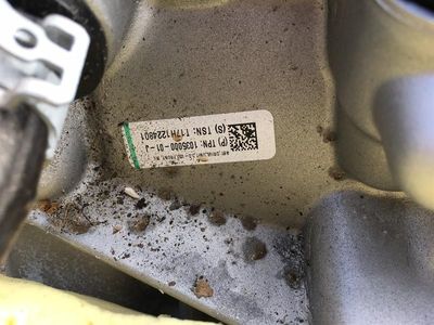 TESLA MODEL X 75D P75D P75 ENGINE 1035000-01-J MOTOR FRONT FRONT