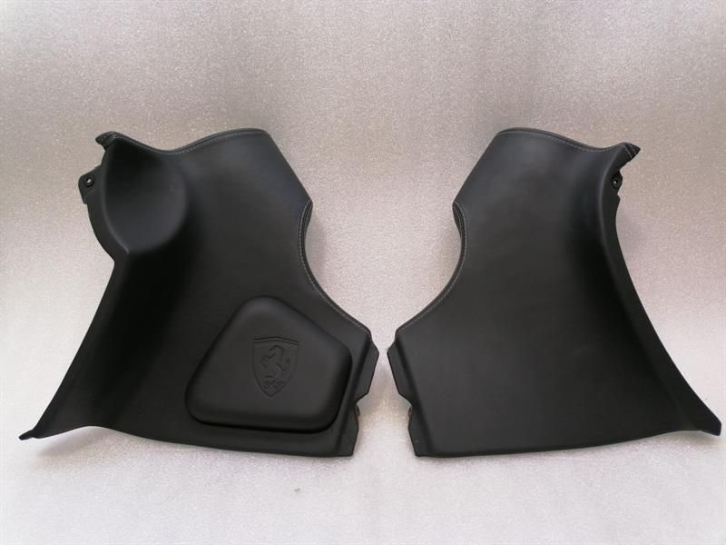 GENUINE OEM FERRARI 612 F137 SCAGLIETTI CONSOLE BLACK LEATHER KNEE PAD SCUDERIA