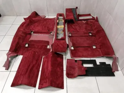 Ferrari 360 F131 Red Floor Carpet Set 657128 RIGHT HANDLE RHD