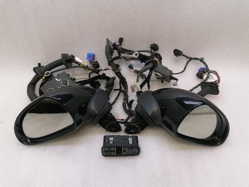 Porsche 911 991.1 Right Door Mirror Set POWER FOLDING DIM Right Handlebar RHD MK1