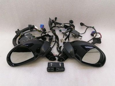 Porsche 911 991.1 Right Door Mirror Set POWER FOLDING DIM Right Handlebar RHD MK1