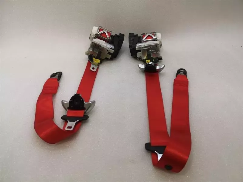 Mercedes SL R231 seatbelt set A2318601785 seat belt set red designo