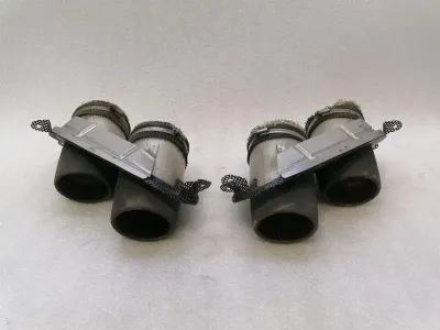 Ferrari Rome F169 Exhaust Silencer EXAB - BLACK TAILPIPE TIPS Exhaust TIPS