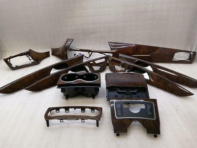 Mercedes CLS W218 Wood Veneer Trim A2186804801 Bar Cover Burred Walnut