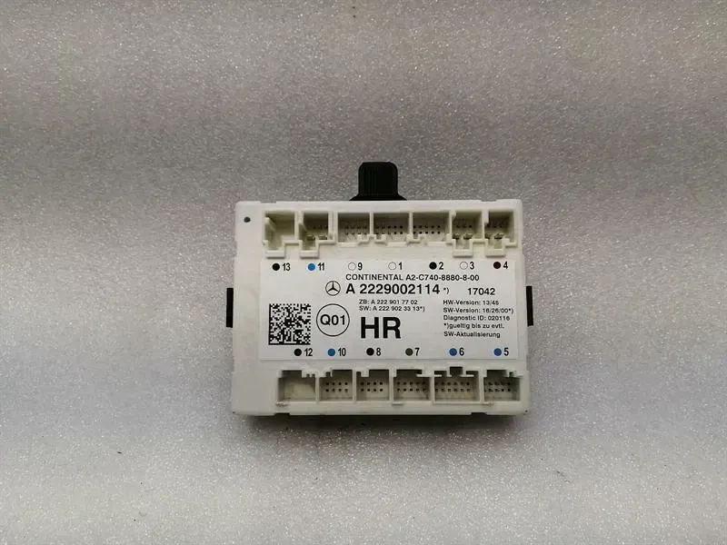 Mercedes S-Class W222 RRH Door Module A2229002114 Door Control Unit Rear Re