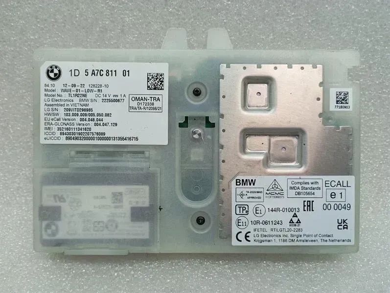 BMW 3 Series M3 G80 G20 Electronic Module 5A7C811 Bluetooth ECU