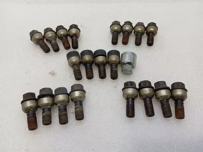 Porsche Cayman 987 Anti Theft Wheel Bolt Set 99136198001 WHT004676A Bolts