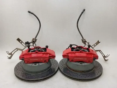 Porsche Cayman 981 Rear Brake Set 98135205110 Brake Caliper Rear GTS Red Brembo