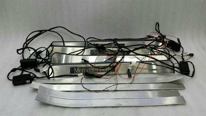 Mercedes S-Class W221 Door Sill A2216800235 Entry Bar Set LWB LED MOP