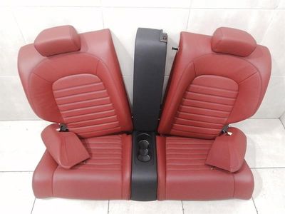 Mercedes C Class W205 REAR SEAT CODE 227 3E50 Leather Red Coupe C205 Rear Seat