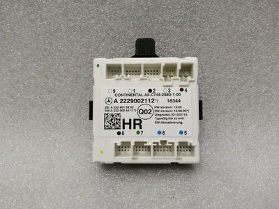 Mercedes C Class W205 RRH Door Module A2229002112 Door Control Unit Rear Right