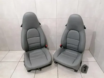Porsche 911 996 seat interior grey seats seats leather leather set electric