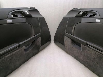 Porsche Cayman 987 Door Card Front Set 997555201 RHD Right Hand Handlebar LEATHER GREY