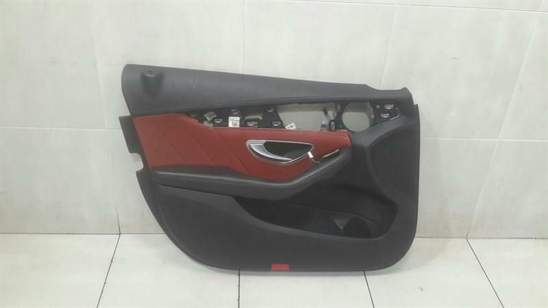Mercedes C Class W205 RHD door card front left A2057206911 right handlebar red