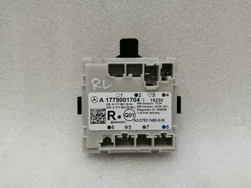 Mercedes A Class W177 RLH Door Module A1779001704 Door Control Unit Rear Left