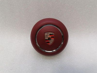 Porsche Boxster 718 Module 982880201K Steering Wheel Module BORDEAUX RED