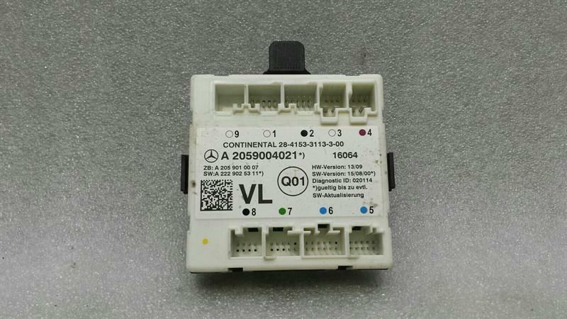 Mercedes GLC X253 FLH door module A2059004021 door control unit front left