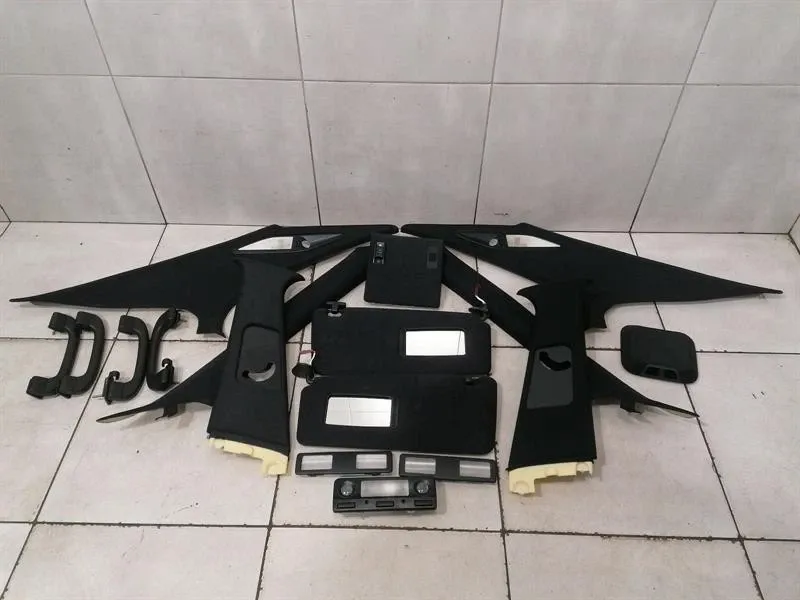 BMW 5 Series E39 Sun Visor Black Parts Set M5 Sun Visor Trim BLACK SET-