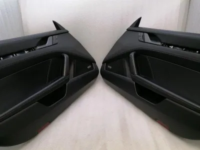 Porsche 911 991 door card front set 992 leather door panel front set defect-