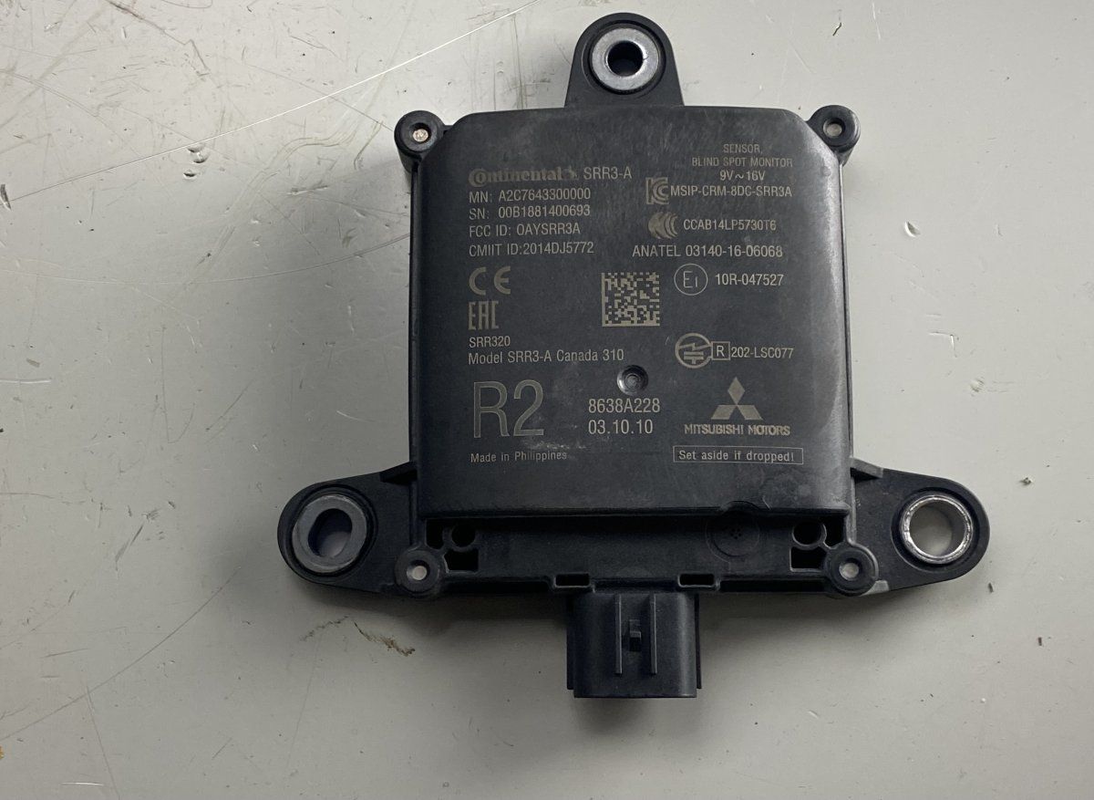 Control unit, BLIND SPOT MITSUBISHI OUTLANDER III (GG, GF, ZJ, ZK, ZL) (2012-2021)