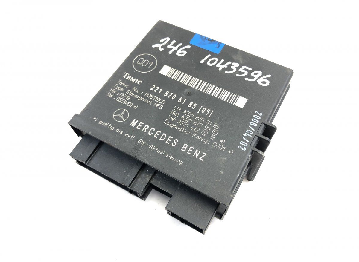 008119D0 Bootlid / tailgate control unit MERCEDES-BENZ S-CLASS (W221) (2005-2013)