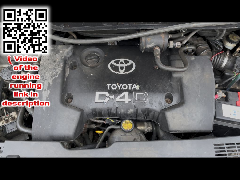 1CDFTV Engine TOYOTA COROLLA Verso II (AR10) (2004-2009)