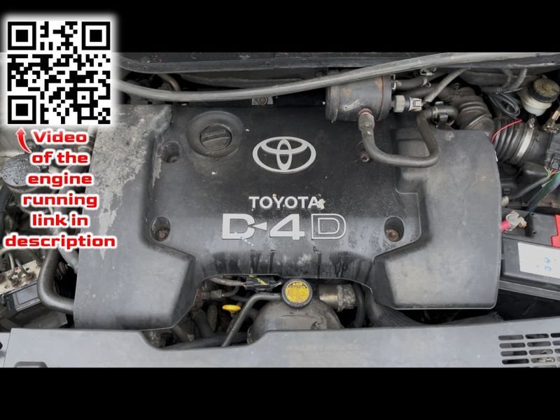 1CDFTV Engine TOYOTA COROLLA Verso II (AR10) (2004-2009)