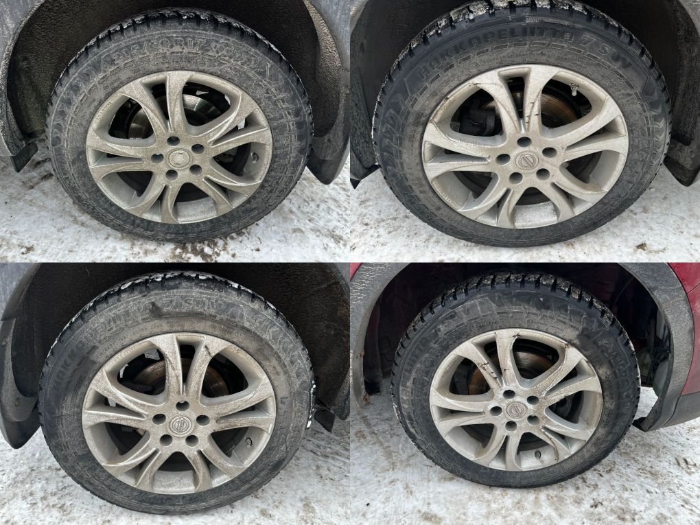4094E250 Rim set With Tyres 4 pcs NISSAN QASHQAI II (J11) (2013-2021)