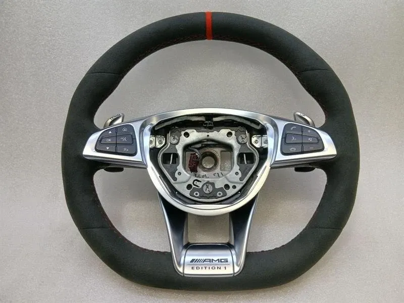 MERCEDES C63 W205 AMG STEERING WHEEL A2054608500 STEERING WHEEL EDITION 1 RE-STITCHED