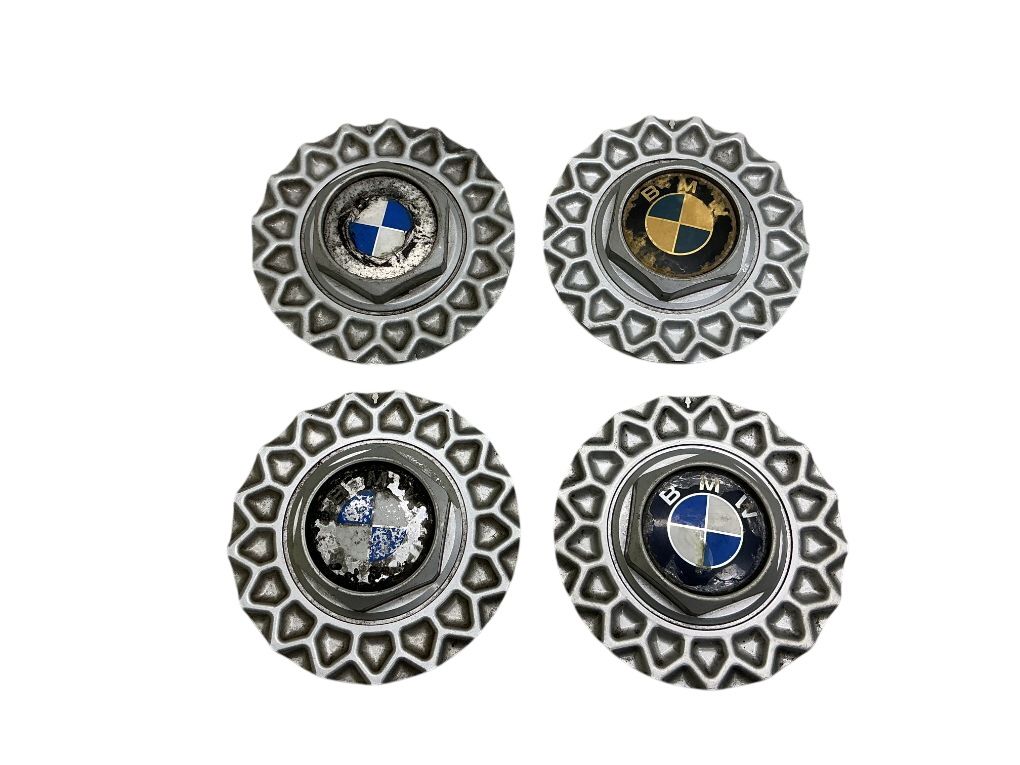 36131179828 Aluminum Rim Wheel Center Caps 4 pcs BMW 5 (E34) (1987-1997)
