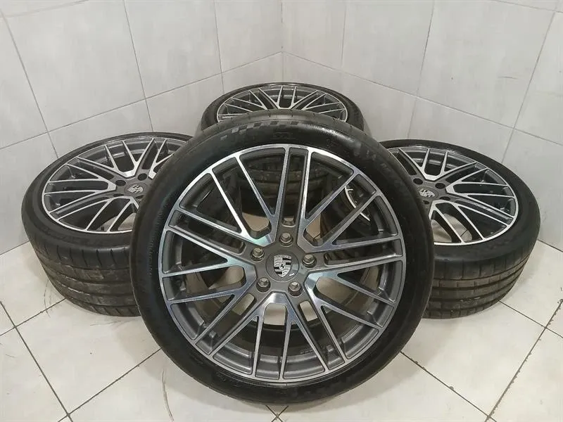21 Porsche Panamera 976 G3 Alloy Wheel Set 21" Turbo Design 971601025BS Rims