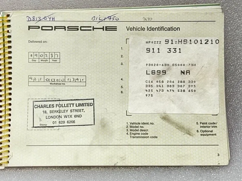 Porsche 911 Carrera 3.2 1984-1989 Manual Gearbox Conversion G5000 Gearbox G50 73H