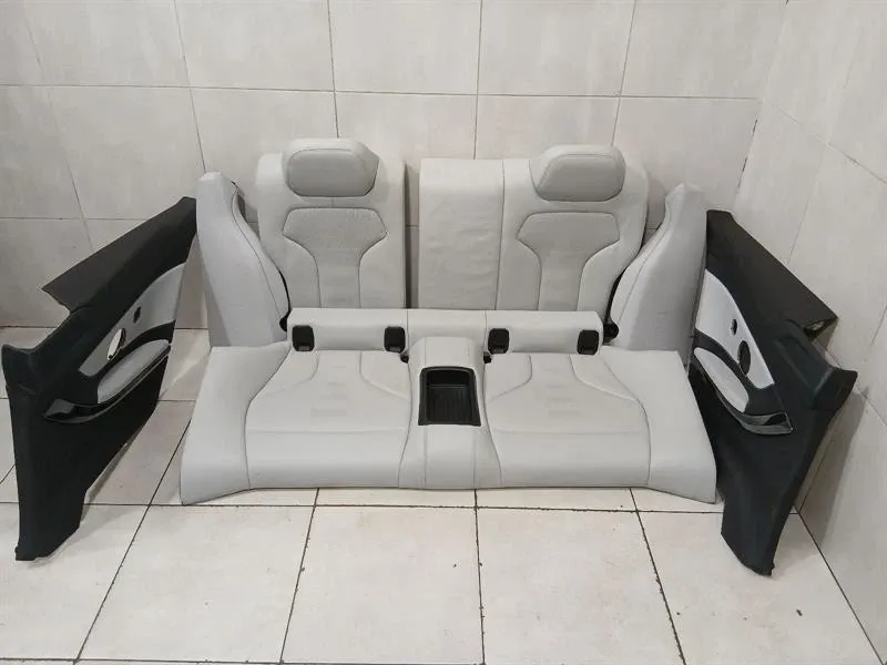 BMW M4 F82 rear seat set seats interior rear set Merino-Silverstone 2