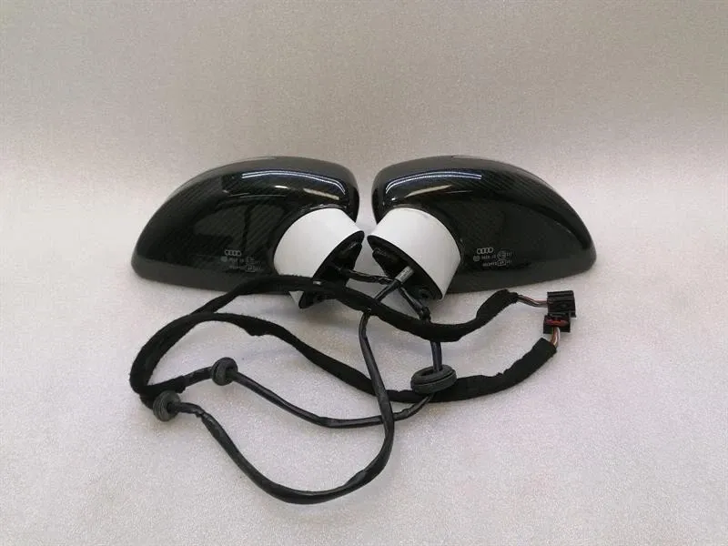 AUDI R8 TYPE 42 REAR VIEW DOOR MIRROR SET CARBON 420857528A3Q0 RIGHT HAND DRIVE RHD