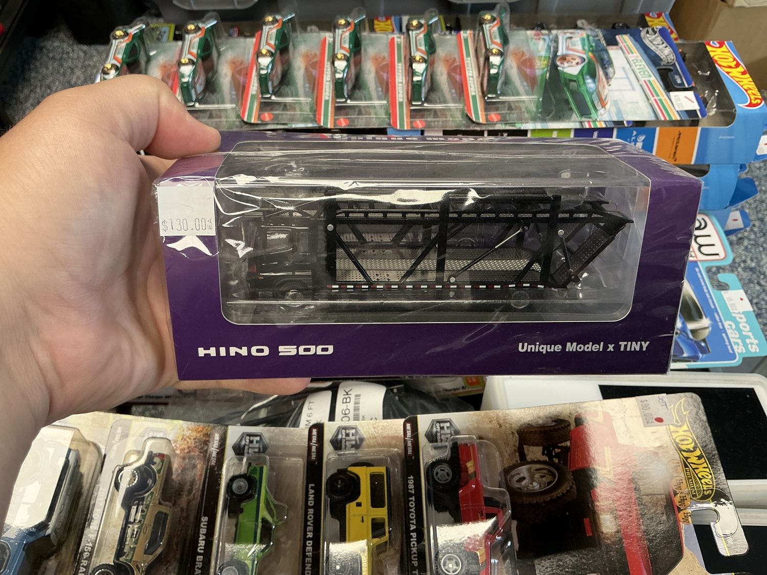 Hino 500 car carrier black