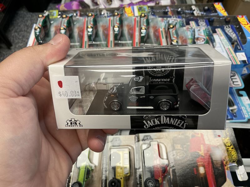 Volkswagen Beetle pickup jack daniels