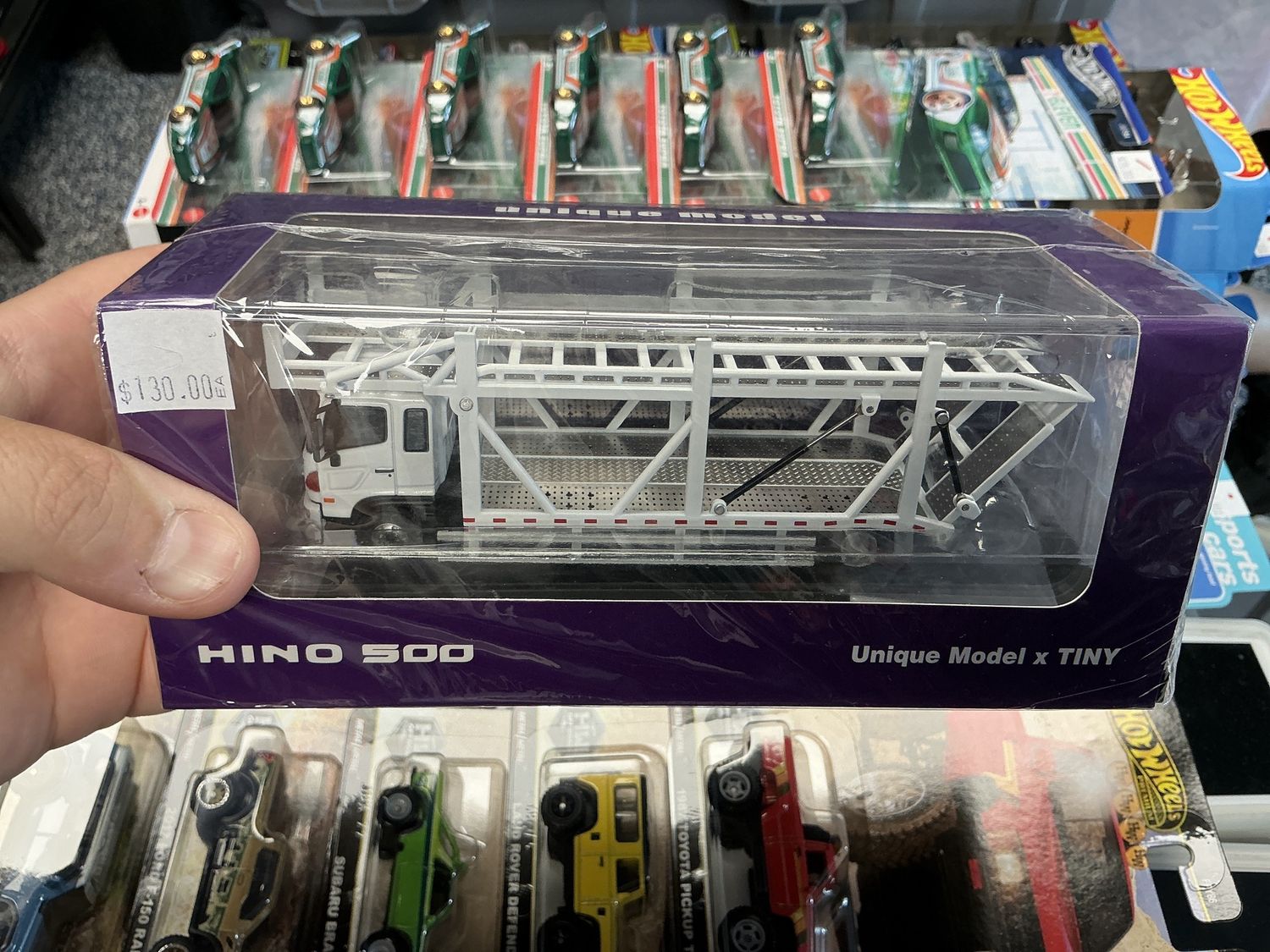 Hino 500 car carrier white