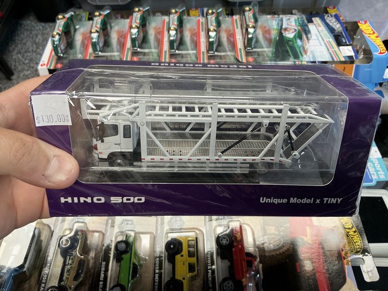 Hino 500 car carrier white