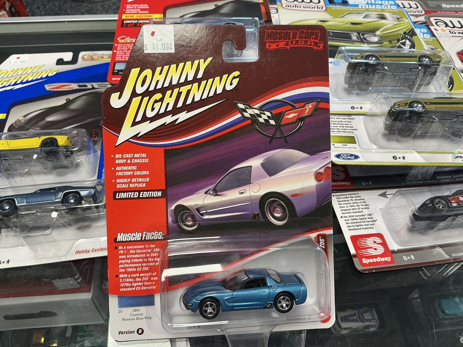 2001 Chevy corvette blue