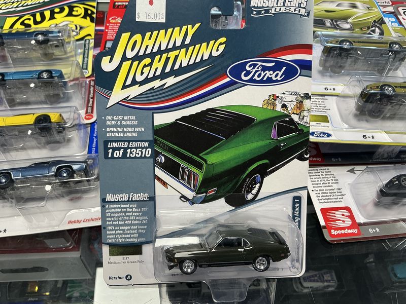1970 gird mustang Mach 1 green