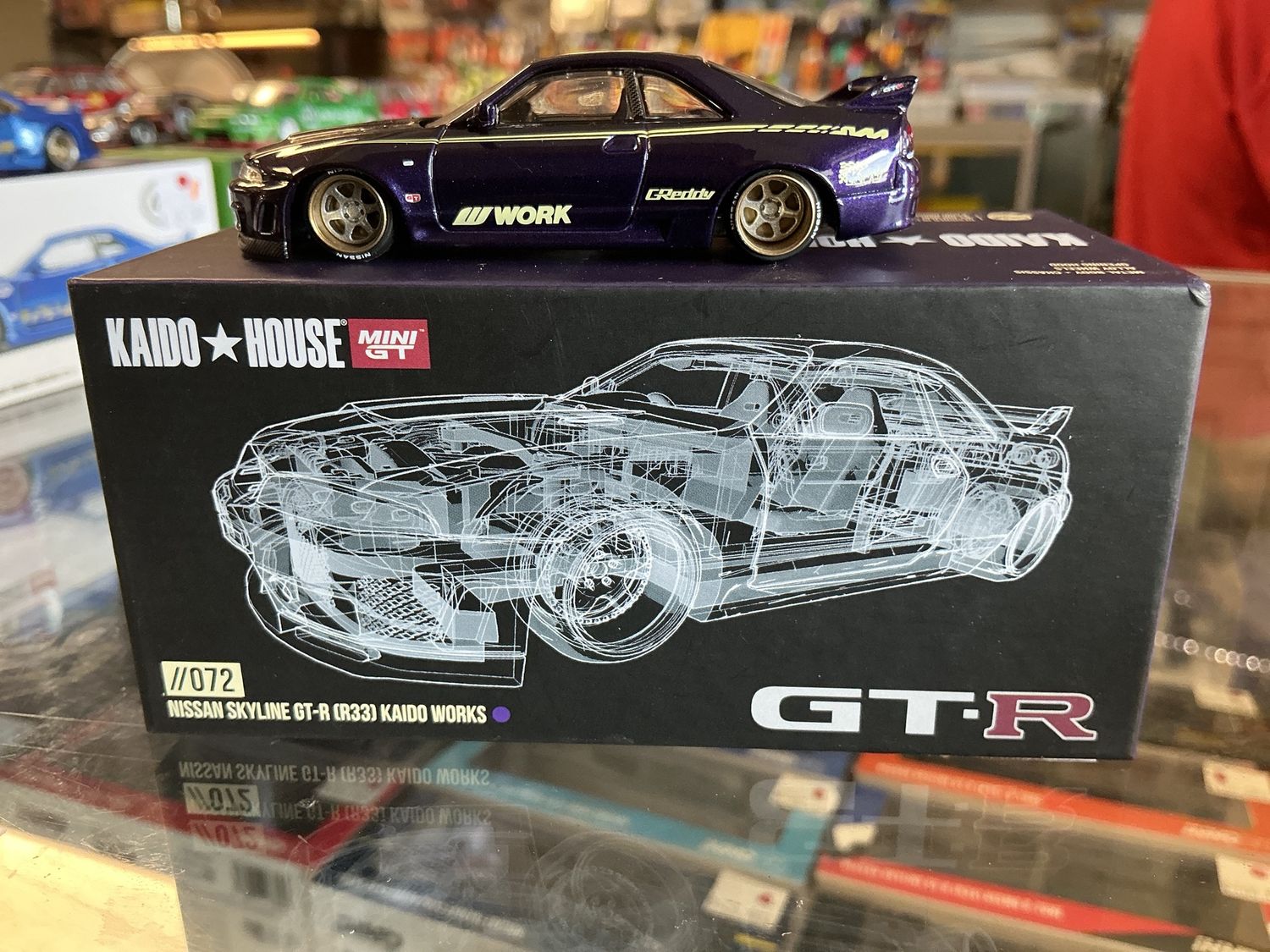 Nissan skyline GT-R R33 purple