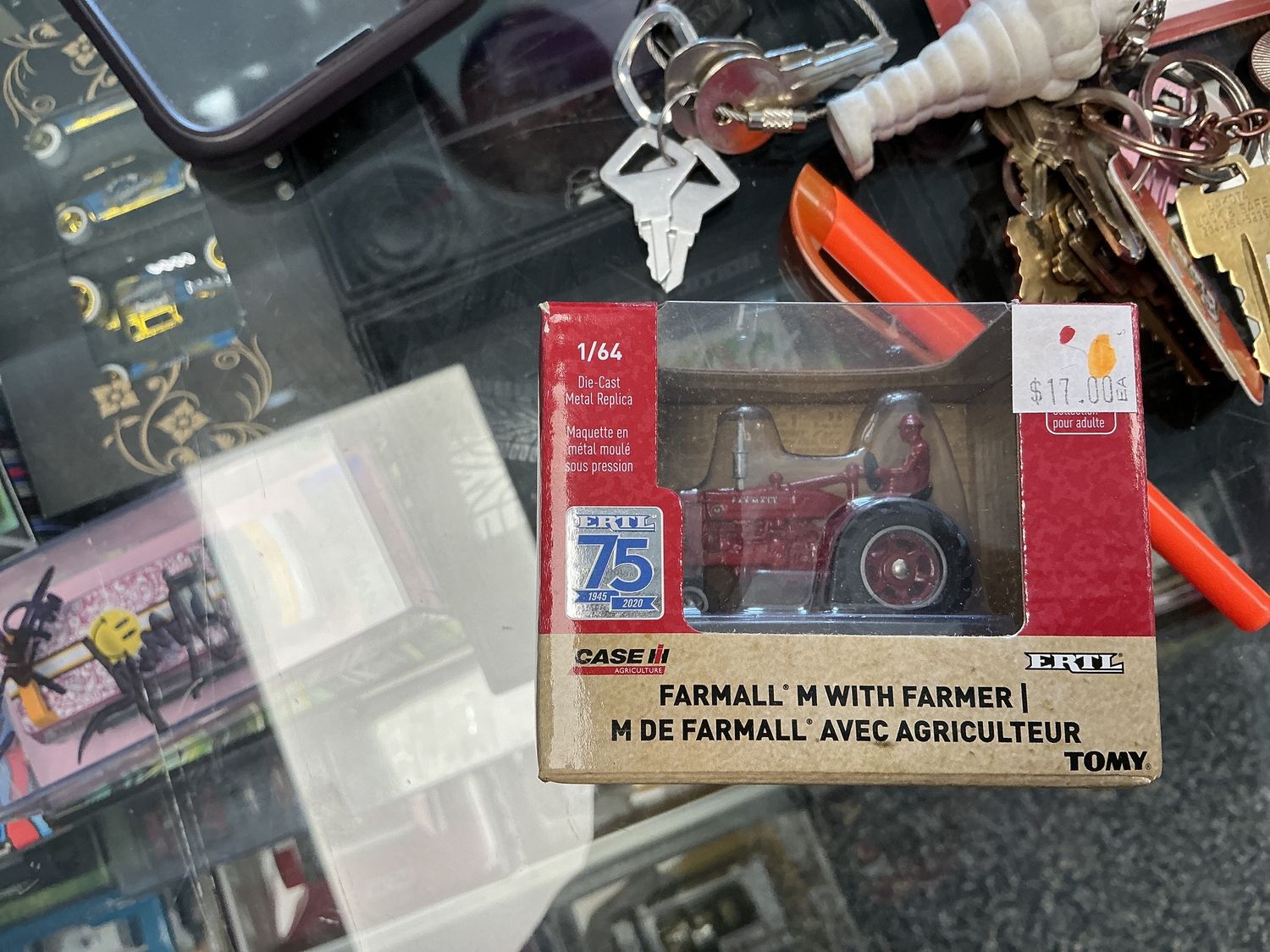 Farmall m with farmer