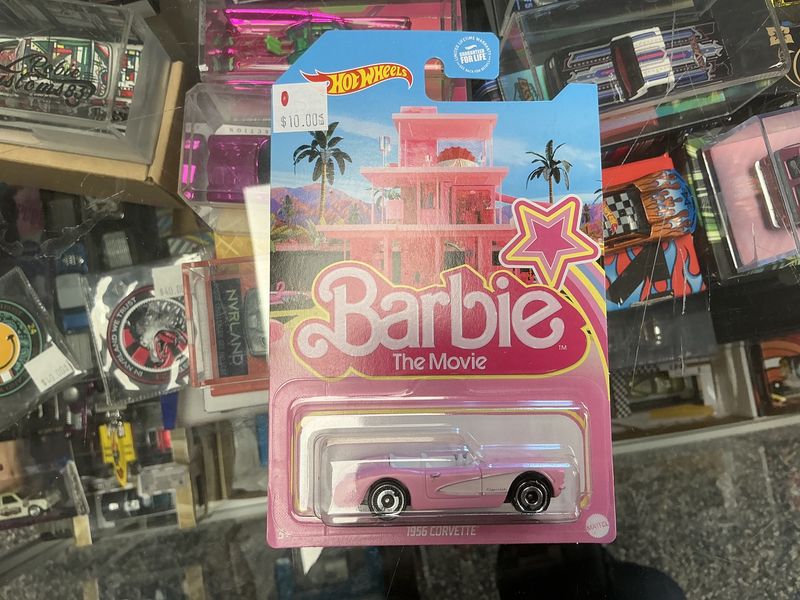 Barbie movie corvette pink