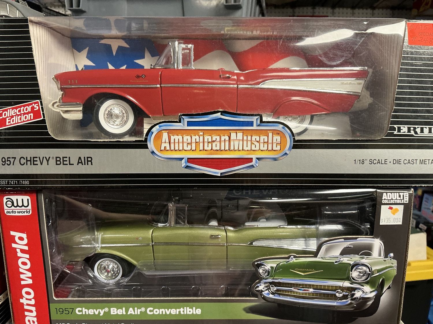 1957 Chevy Bel Air convertible green
