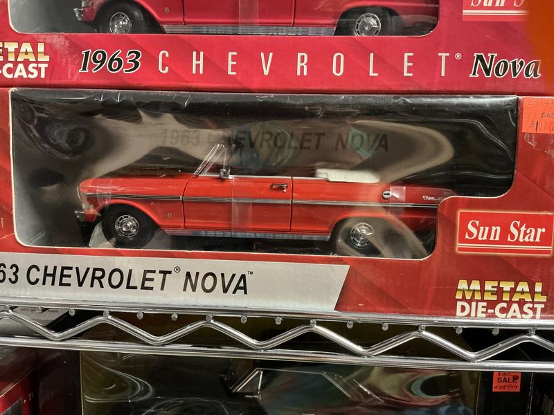 1963 Chevy nova convertible red