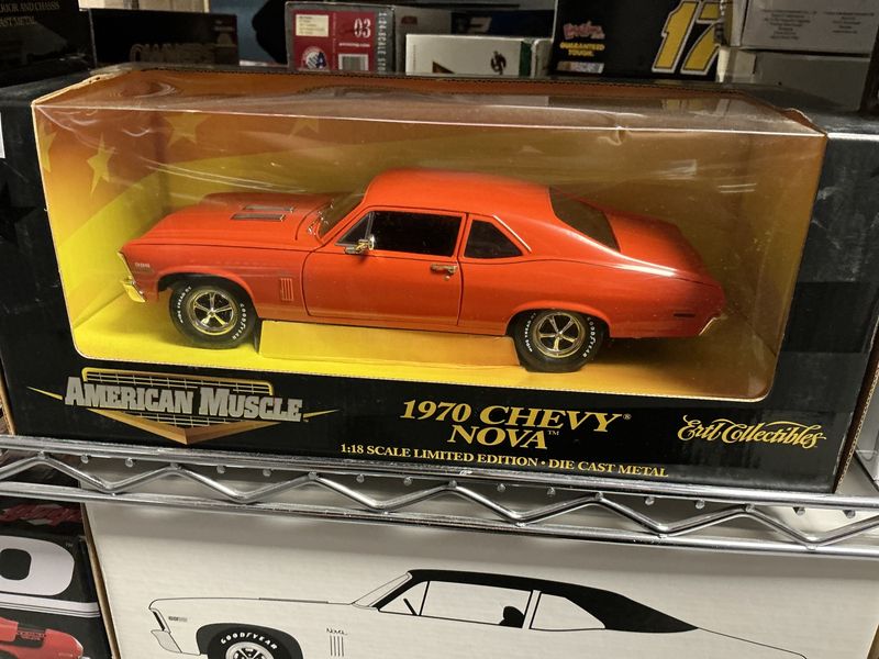 1970s Chevy nova orange