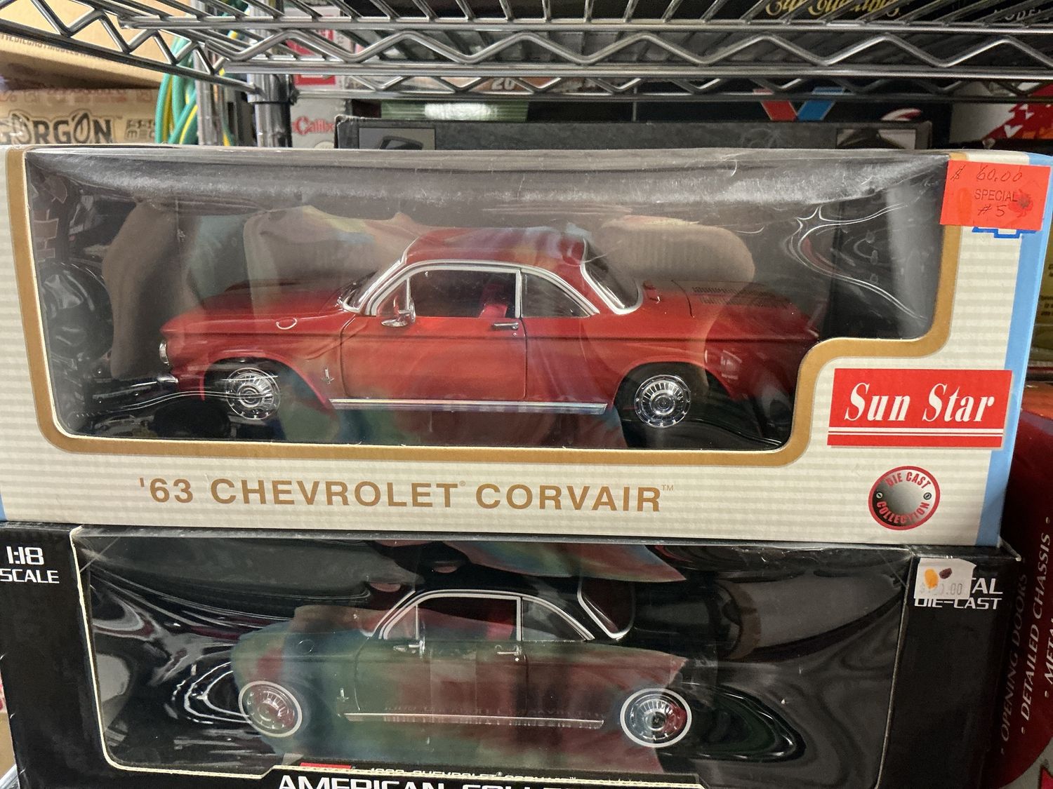 1963 Chevrolet Corvair red